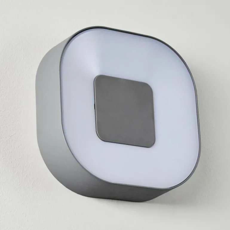 Applique murale d'extérieur Feldsted LED Argenté, 1 lumière