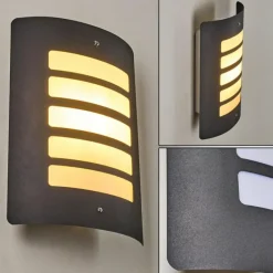 Applique murale d'extérieur Alslev Anthracite, 1 lumière