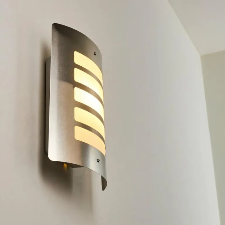 Applique murale d'extérieur Alslev Acier inoxydable, 1 lumière