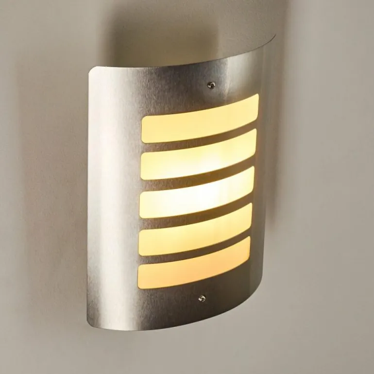 Applique murale d'extérieur Alslev Acier inoxydable, 1 lumière
