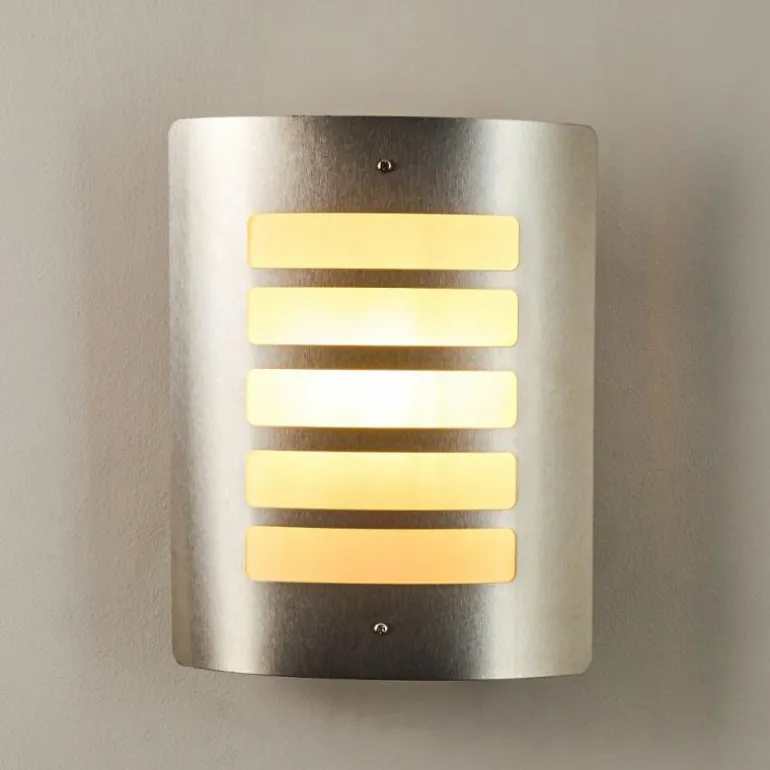 Applique murale d'extérieur Alslev Acier inoxydable, 1 lumière