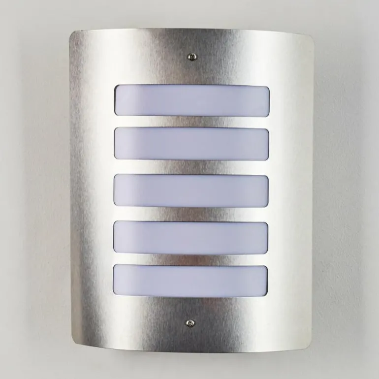 Applique murale d'extérieur Alslev Acier inoxydable, 1 lumière