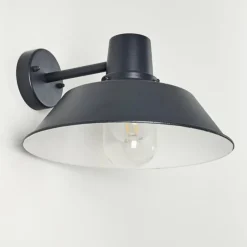 Applique murale d'extérieur Maloja Noir, 1 lumière