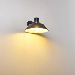 Applique murale d'extérieur Maloja Noir, 1 lumière