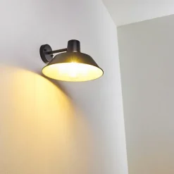 Applique murale d'extérieur Maloja Noir, 1 lumière