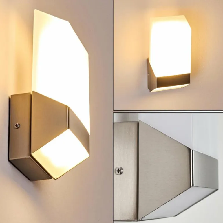 Applique murale d'extérieur Clear LED Nickel mat, 1 lumière
