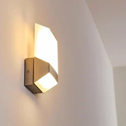 Applique murale d'extérieur Clear LED Nickel mat, 1 lumière