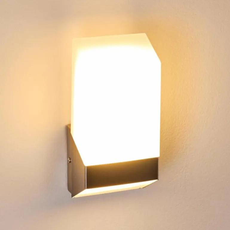 Applique murale d'extérieur Clear LED Nickel mat, 1 lumière