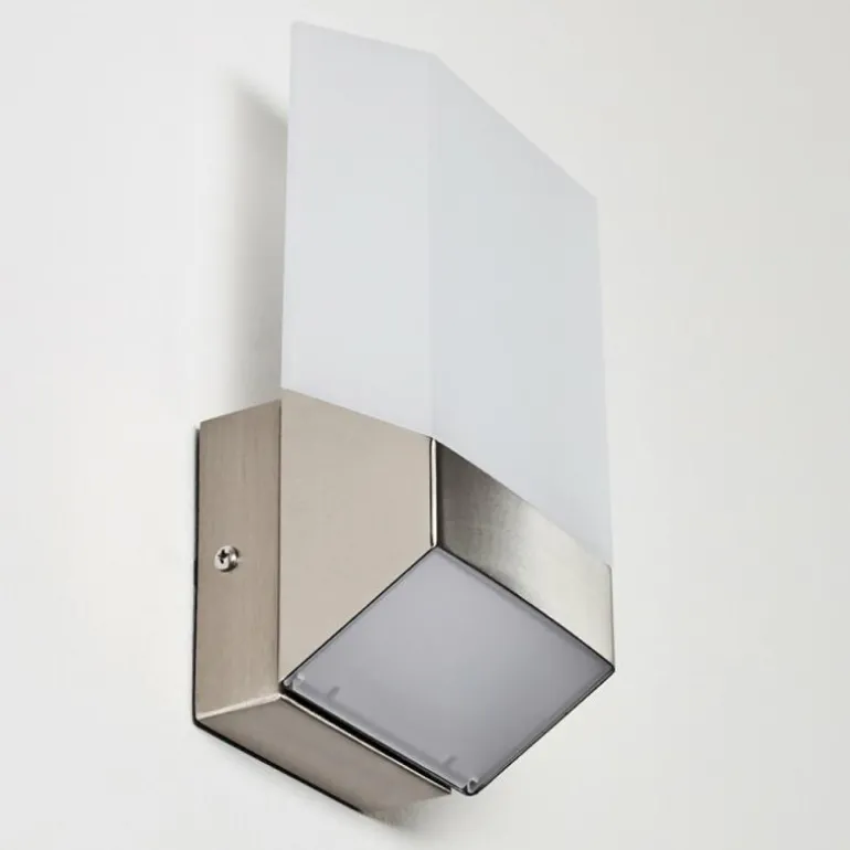 Applique murale d'extérieur Clear LED Nickel mat, 1 lumière