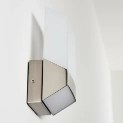 Applique murale d'extérieur Clear LED Nickel mat, 1 lumière