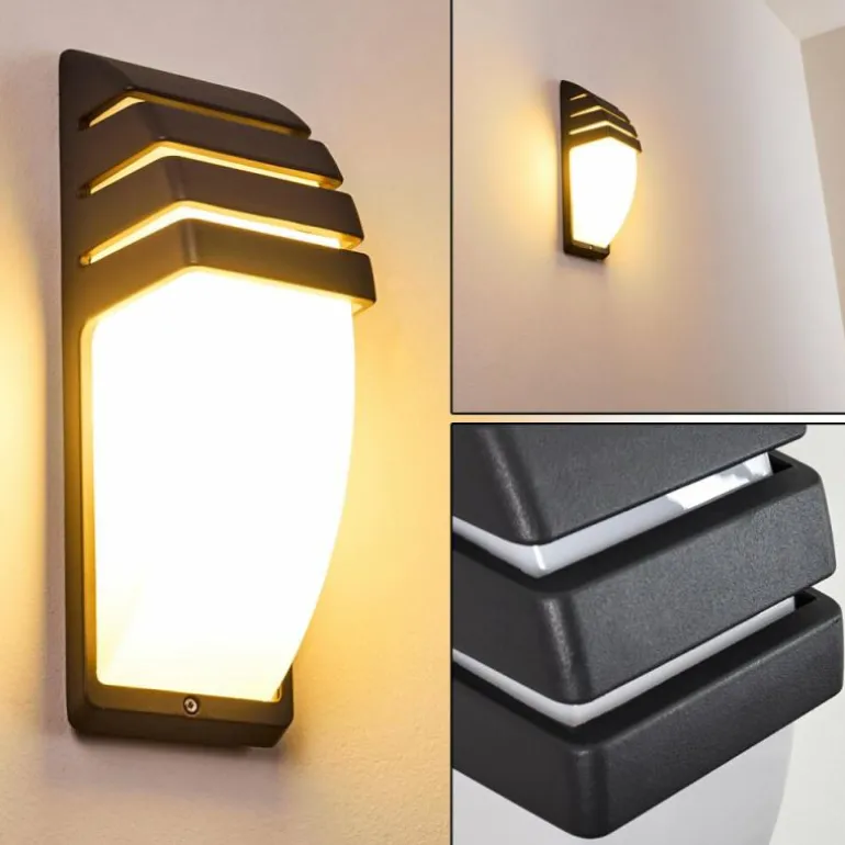 Applique murale d'extérieur Canberra Anthracite, 1 lumière
