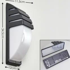 Applique murale d'extérieur Canberra Anthracite, 1 lumière