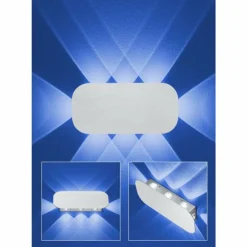Applique murale d'extérieur B-Leuchten PRINCE LED Aluminium, 8 lumières