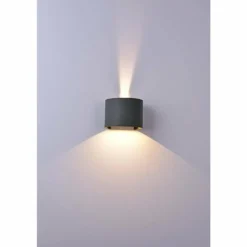 Applique murale d'extérieur Mantra DAVOS LED Gris, 1 lumière