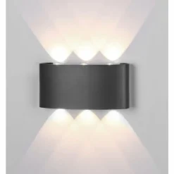 Applique murale d'extérieur Mantra ARCS LED Gris, 1 lumière