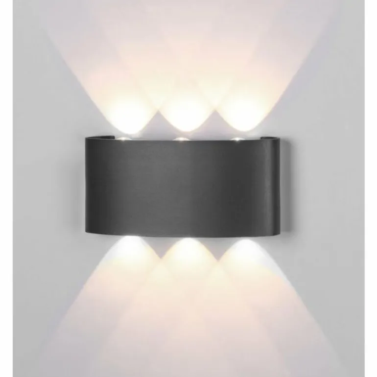 Applique murale d'extérieur Mantra ARCS LED Gris, 1 lumière