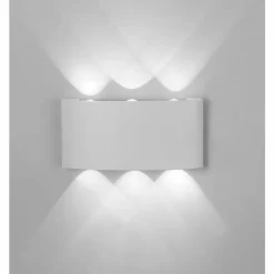 Applique murale d'extérieur Mantra ARCS LED Blanc, 1 lumière
