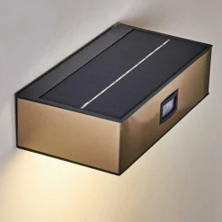 Applique murale d'extérieur Attu LED Nickel mat, 1 lumière, Détecteur de mouvement