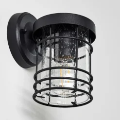 Applique murale d'extérieur Bjerndrup Noir, 1 lumière