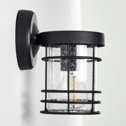 Applique murale d'extérieur Bjerndrup Noir, 1 lumière