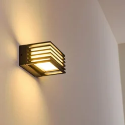 Applique murale d'extérieur Michele LED Noir, 1 lumière