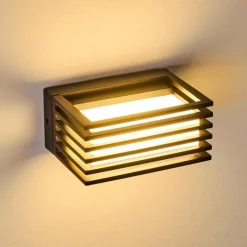 Applique murale d'extérieur Michele LED Noir, 1 lumière