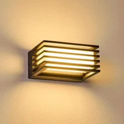 Applique murale d'extérieur Michele LED Noir, 1 lumière