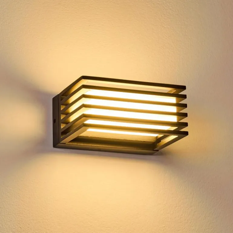 Applique murale d'extérieur Michele LED Noir, 1 lumière