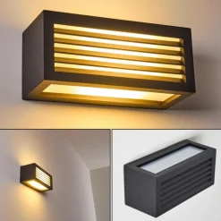 Applique murale d'extérieur Naldmadebro Anthracite, 1 lumière