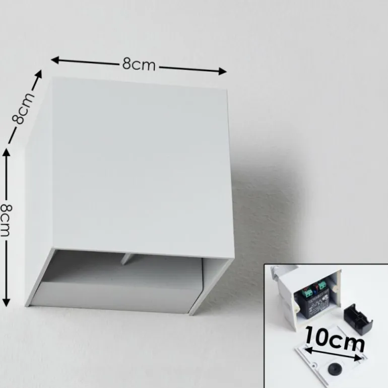 Applique murale d'extérieur Fauderup LED Blanc, 2 lumières