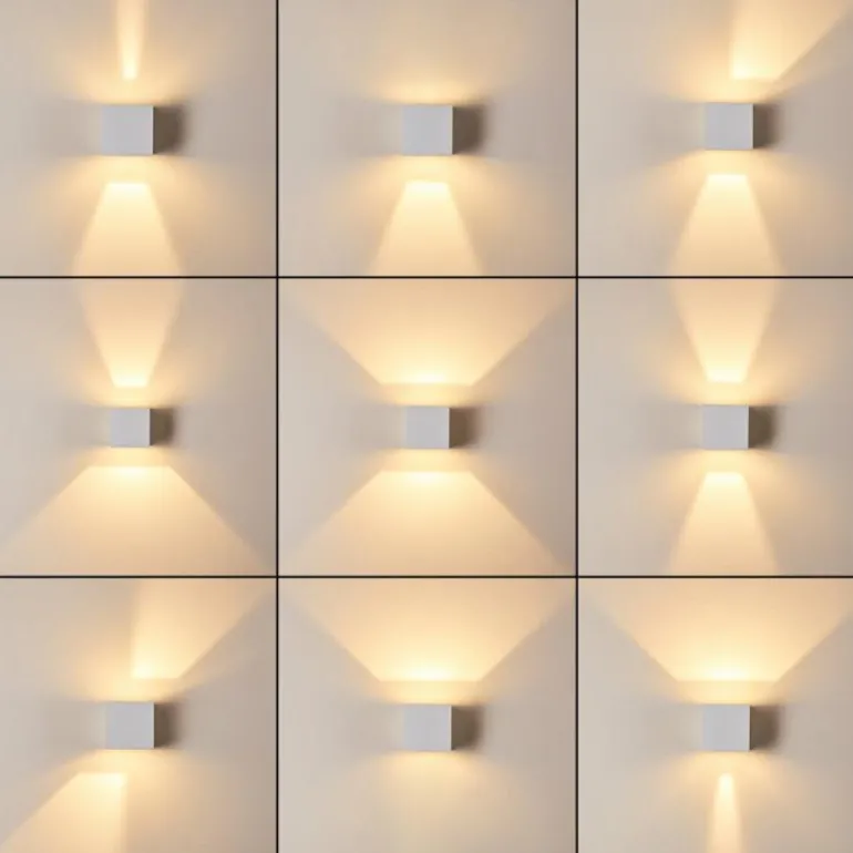 Applique murale d'extérieur Fauderup LED Blanc, 2 lumières