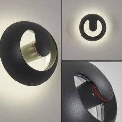 Applique murale d'extérieur Nyborg LED Anthracite, 1 lumière