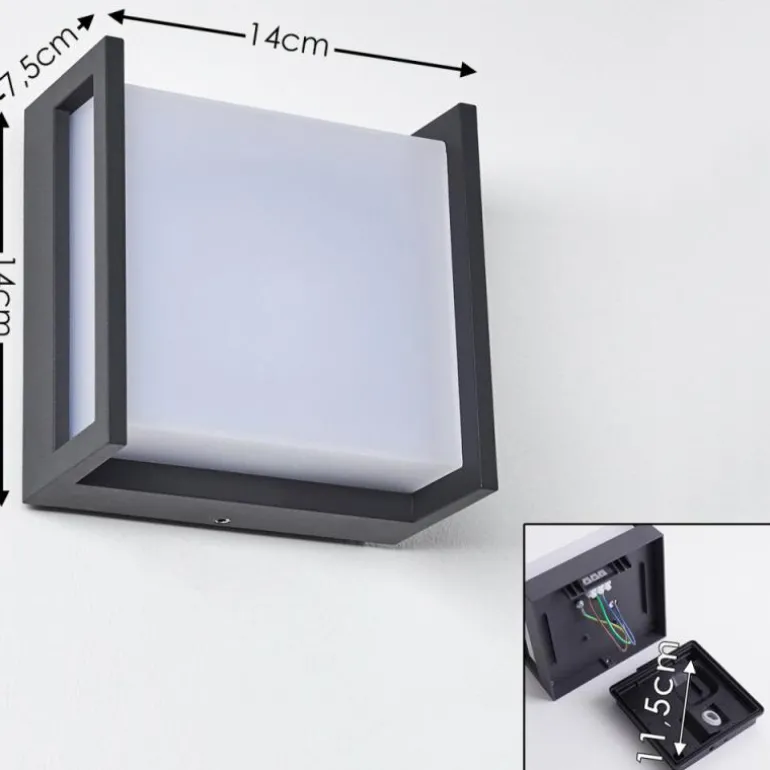 Applique murale d'extérieur Skove LED Anthracite, 1 lumière