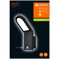 Applique murale d'extérieur LEDVANCE ENDURA Noir, 1 lumière, Détecteur de mouvement
