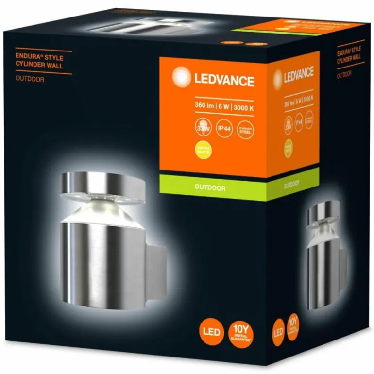 Applique murale d'extérieur LEDVANCE ENDURA Acier inoxydable, 1 lumière