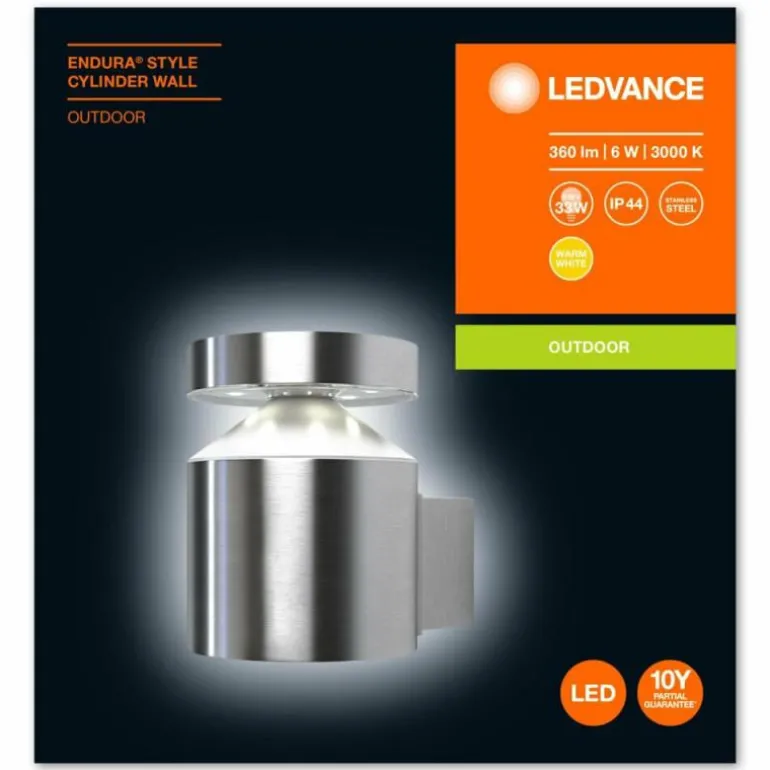 Applique murale d'extérieur LEDVANCE ENDURA Acier inoxydable, 1 lumière