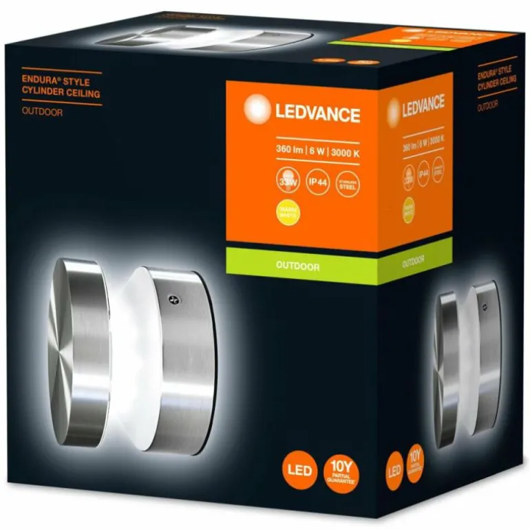 Applique murale d'extérieur LEDVANCE ENDURA Acier inoxydable, 1 lumière