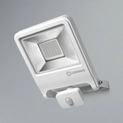 Applique murale d'extérieur LEDVANCE POLYBAR Blanc, 1 lumière, Détecteur de mouvement