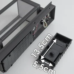 Applique murale d'extérieur Faroer LED Anthracite, 1 lumière, Détecteur de mouvement