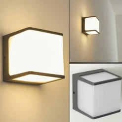 Applique murale d'extérieur Buckau LED Anthracite, Blanc, 1 lumière