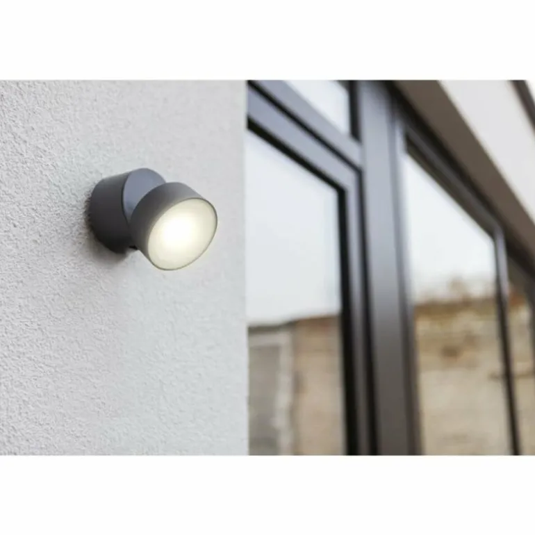 Applique murale d'extérieur Lutec TRUMPET LED Anthracite, 1 lumière