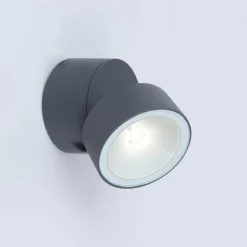 Applique murale d'extérieur Lutec TRUMPET LED Anthracite, 1 lumière