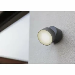 Applique murale d'extérieur Lutec TRUMPET LED Anthracite, 1 lumière