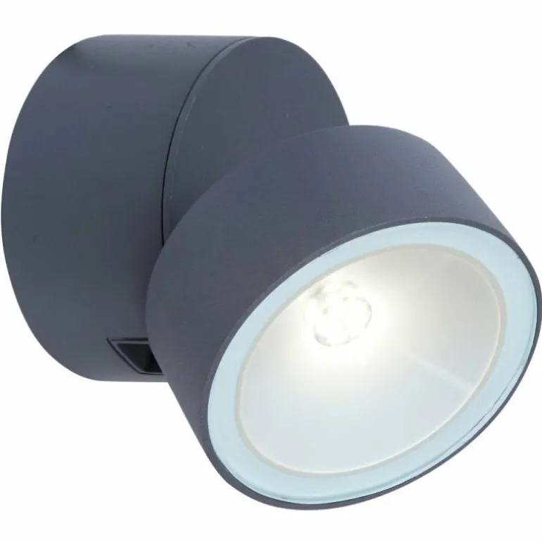 Applique murale d'extérieur Lutec TRUMPET LED Anthracite, 1 lumière