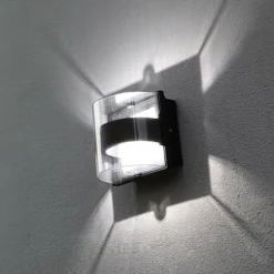 Applique murale d'extérieur Lutec DELTA Anthracite, 1 lumière