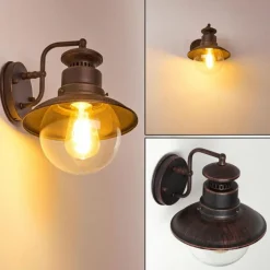 Applique murale d'extérieur Olsfors Rouille, Noir, 1 lumière