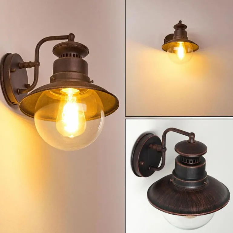 Applique murale d'extérieur Olsfors Rouille, Noir, 1 lumière