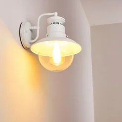 Applique murale d'extérieur Olsfors Blanc, 1 lumière