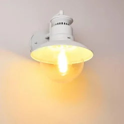 Applique murale d'extérieur Olsfors Blanc, 1 lumière