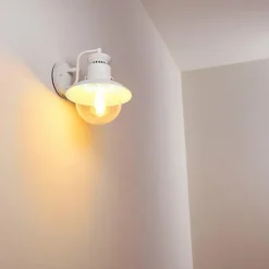 Applique murale d'extérieur Olsfors Blanc, 1 lumière